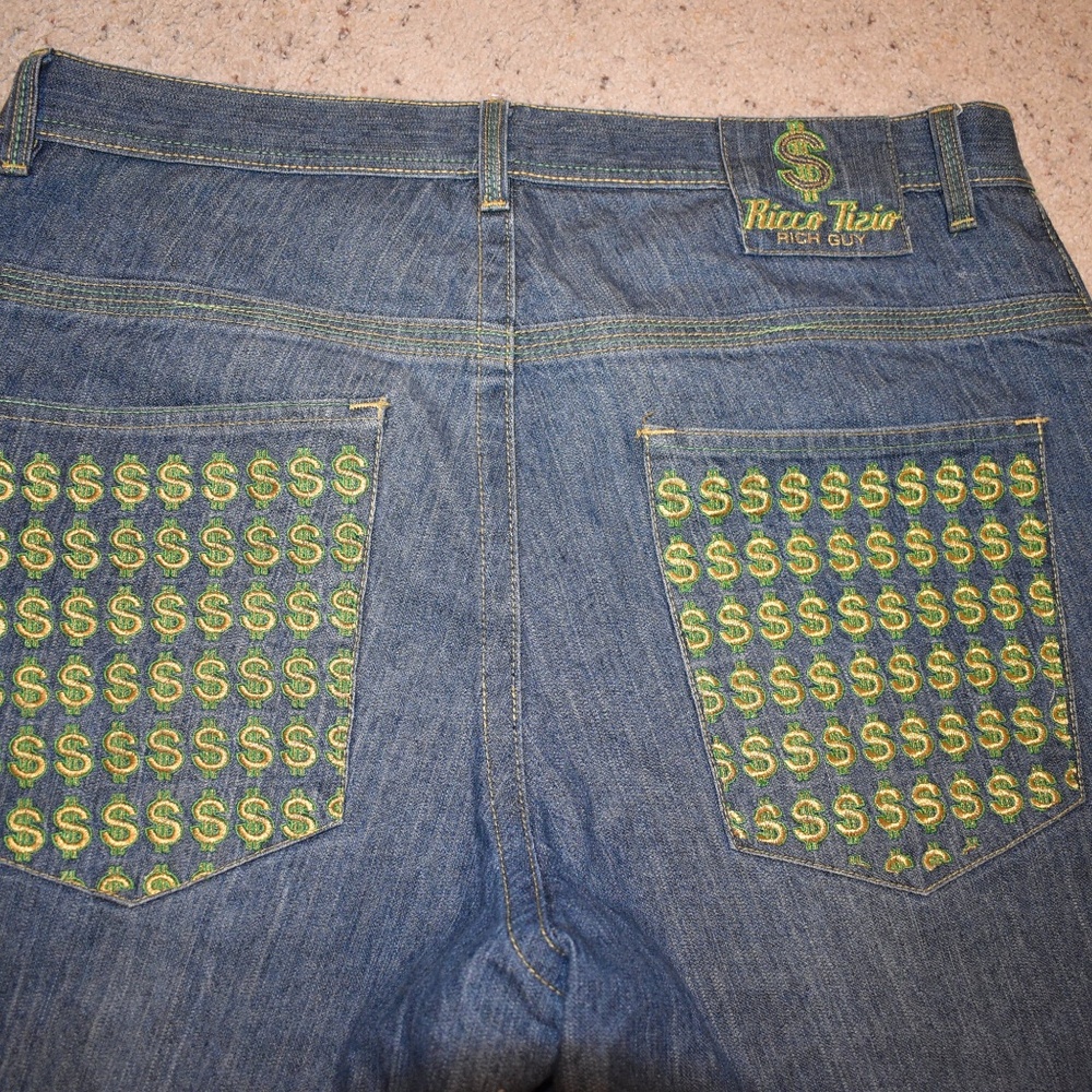 Ricco Tizio Rich Guy Shorts - Dollar Embroidery